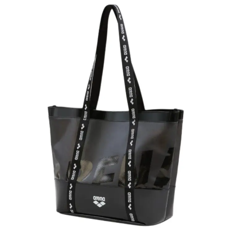 Arena Waterproof Fabric Tote Bag, Shopping Bag, Handbag, Shoulder Bag Unisex Black-1
