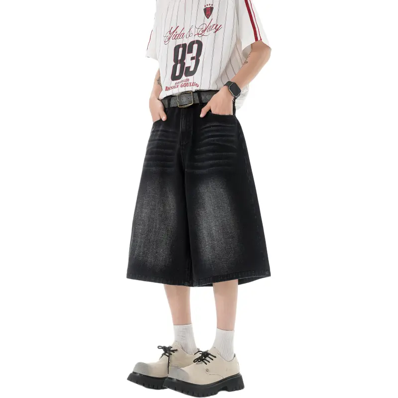 PENTAGONAL HEART Denim Shorts Men's-2