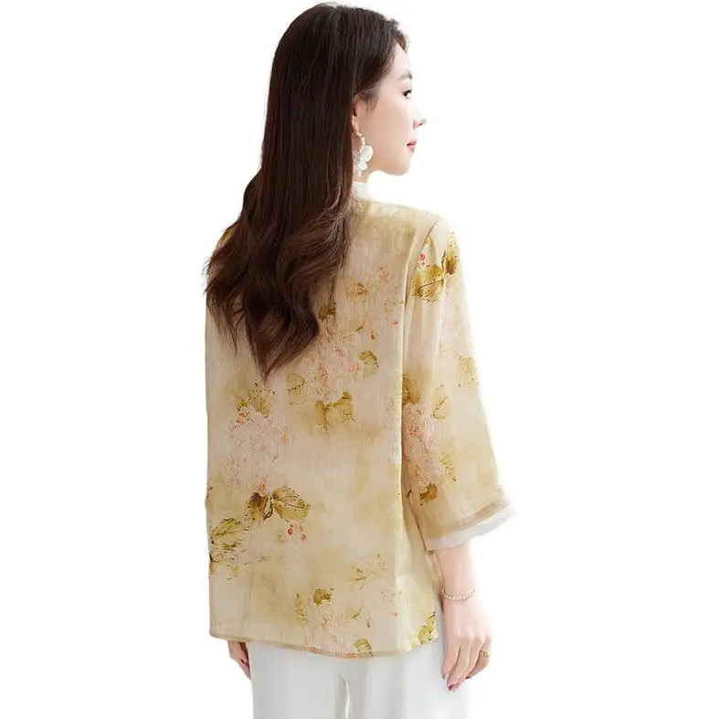 Yi Mengyuan Shirts Women's Light Yellow-1