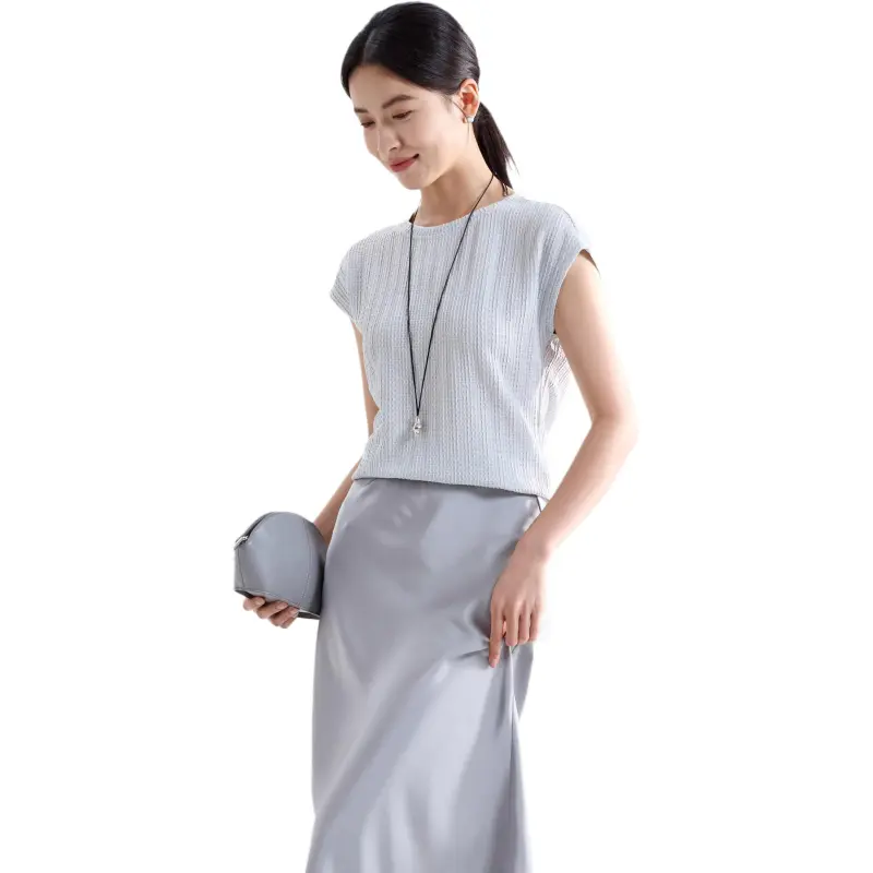IHIMI Regular T Shirt Women's Light Blue-3