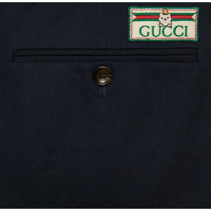 GUCCI Casual Shorts Men's Dark Blue-5
