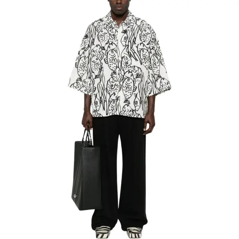 Jacquemus Fish Print Boxy Shirt-1