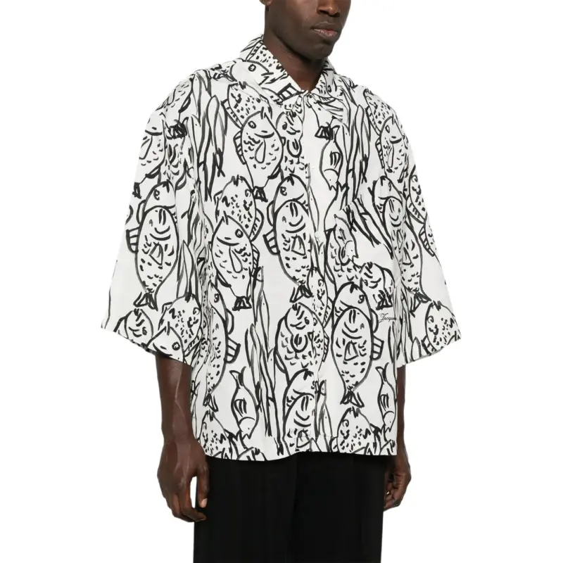 Jacquemus Fish Print Boxy Shirt-3