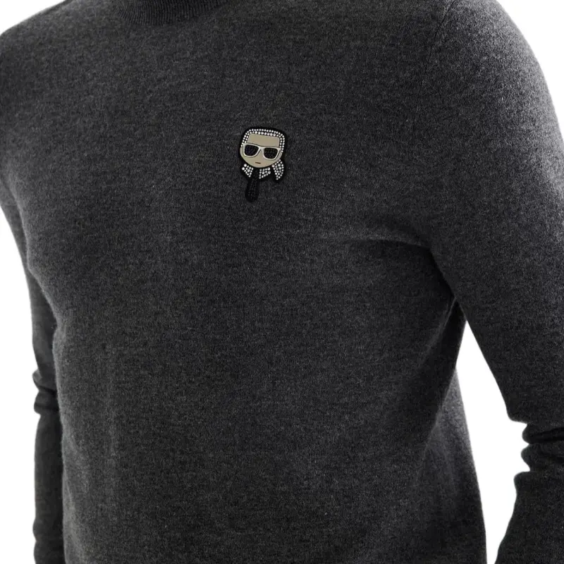 KARL LAGERFELD FW24 Sweater Men's Dark Gray-7