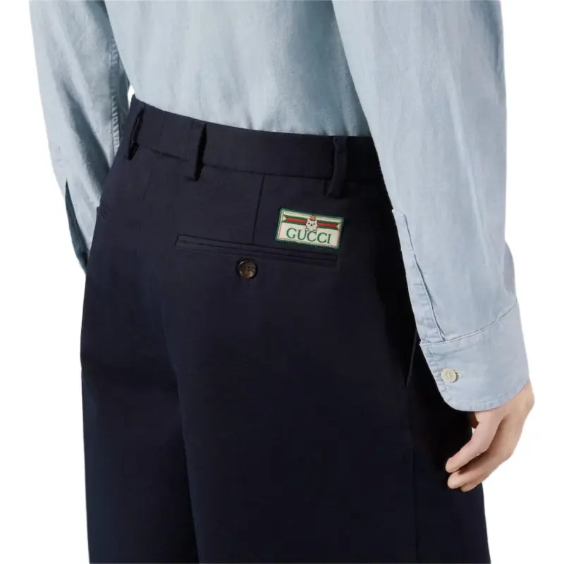 GUCCI Casual Shorts Men's Dark Blue-4