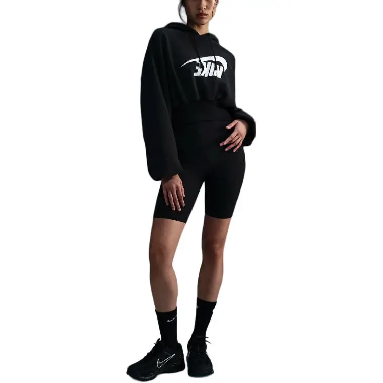 Nike Sportswear Women's Oversized Cropped French Terry Pullover Hoodie-1