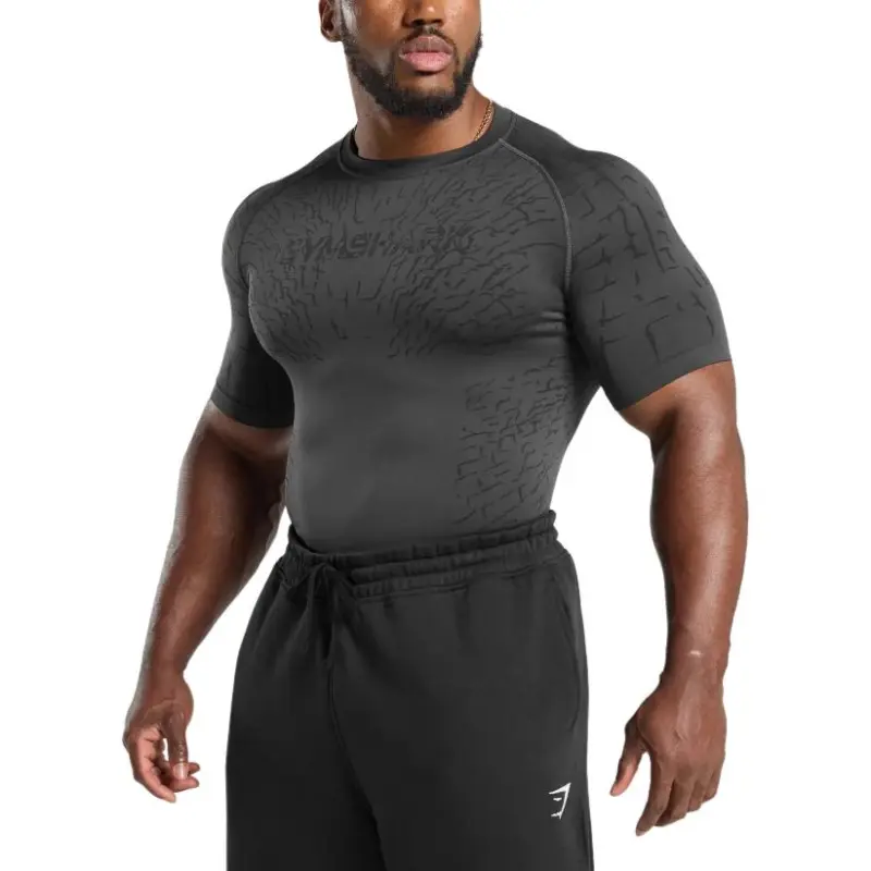 GYMSHARK T Shirt Men's Asphalt Gray/Black-4