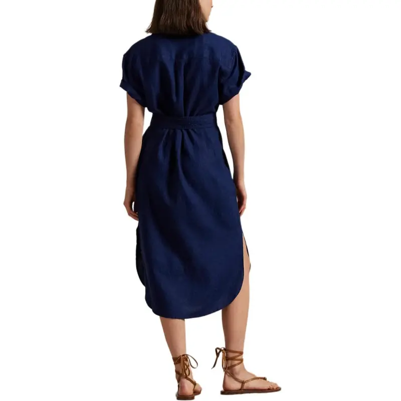 Polo Ralph Lauren Short Sleeved Dress Women's Dark Blue-2
