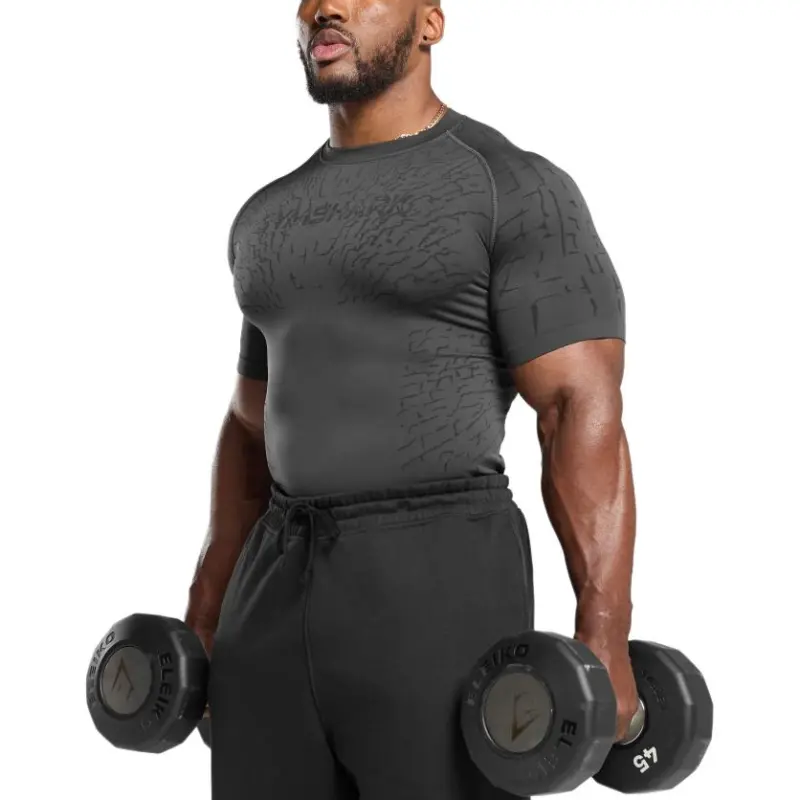 GYMSHARK T Shirt Men's Asphalt Gray/Black-3