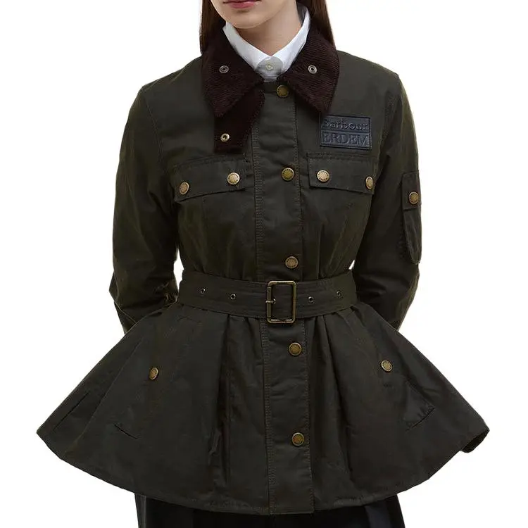 BARBOUR x Erdem SS25 Jackets Coats Women's Army Green-1