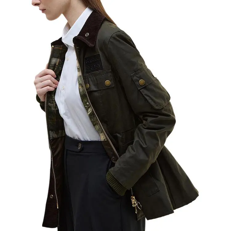 BARBOUR x Erdem SS25 Jackets Coats Women's Army Green-4