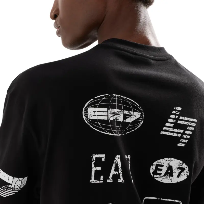 EMPORIO ARMANI Graphic print Cotton T shirt-4
