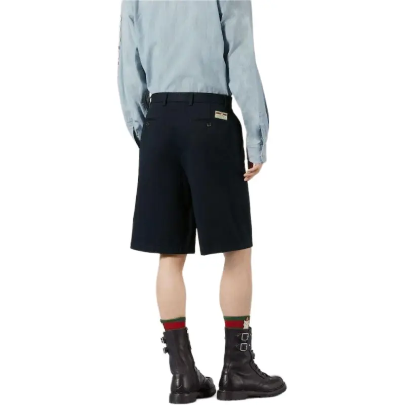 GUCCI Casual Shorts Men's Dark Blue-2