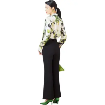 BBLLUUEE Shirt Women's Fruit Olive Green