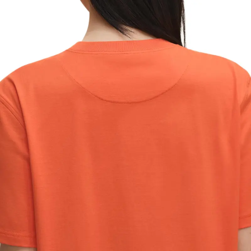 HERMES FW25 Short Sleeved Dress Women's Orange-4