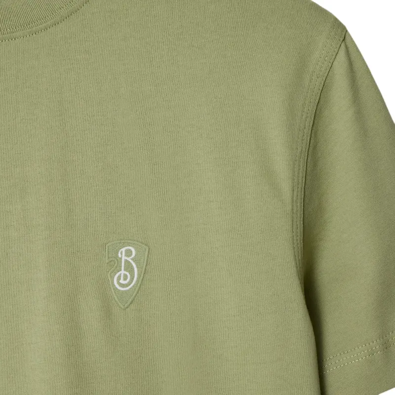 Burberry Logo Embroidered Crewneck T Shirt-4