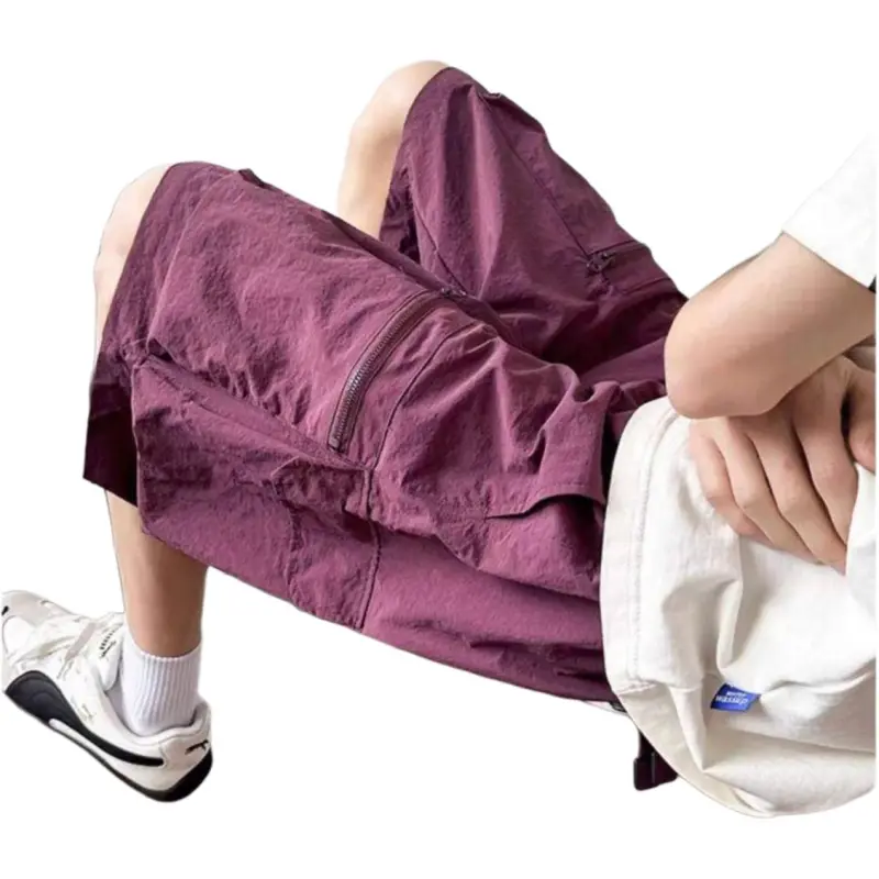 DAFK Casual Shorts Men Purple -2