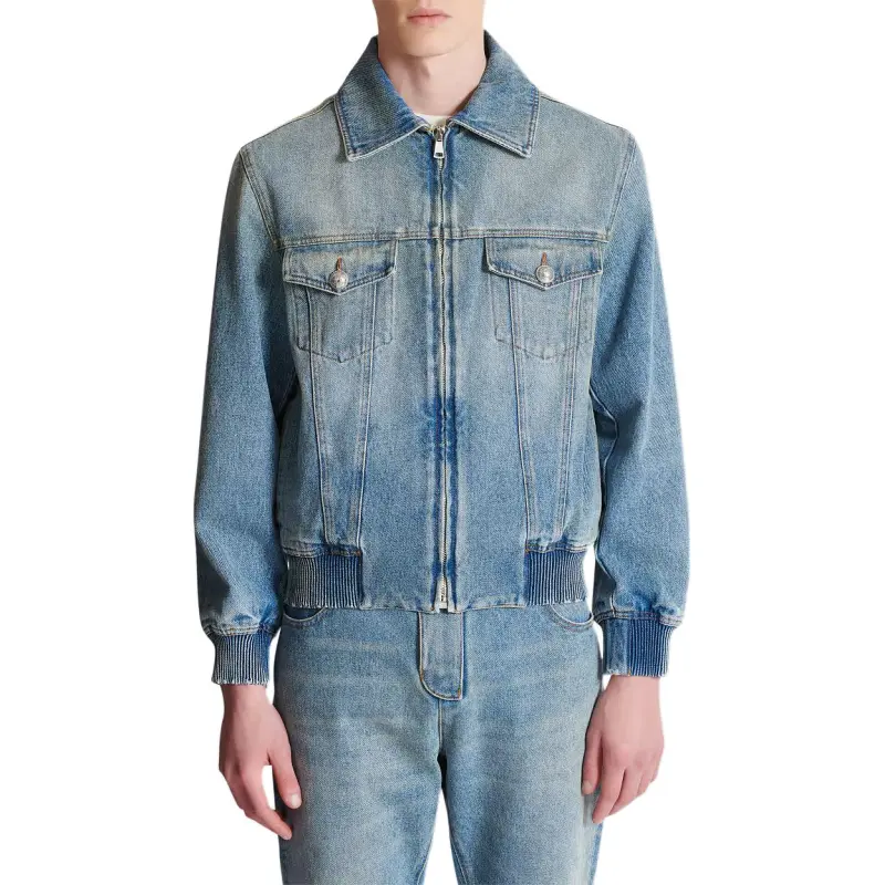 BALMAIN SS25 Jackets & Coats Men's Blue-2