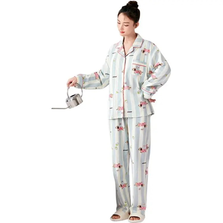 ZAO FU NIAO Pajama Set Women's Celestial Blue-1