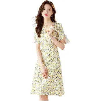 KAISER Short Sleeved Dresses Women's Light Yellow