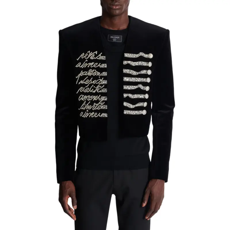 BALMAIN Spencer Velvet Jacket-4