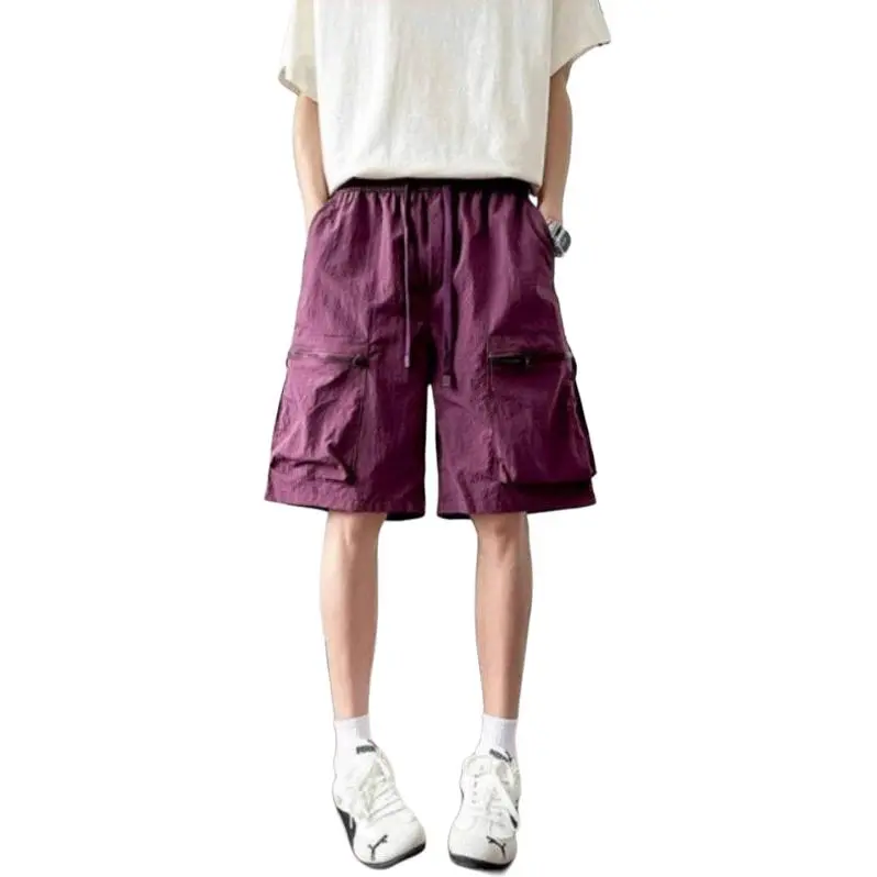 DAFK Casual Shorts Men Purple -1