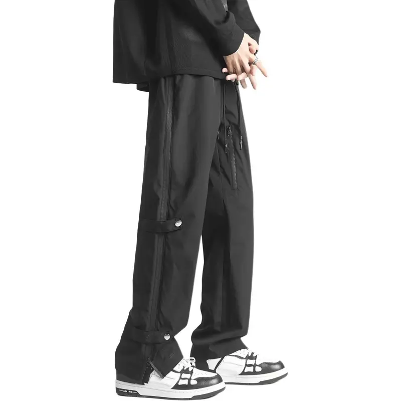 WELTER EXPERIMENT Casual Pants Unisex Classic Black-3
