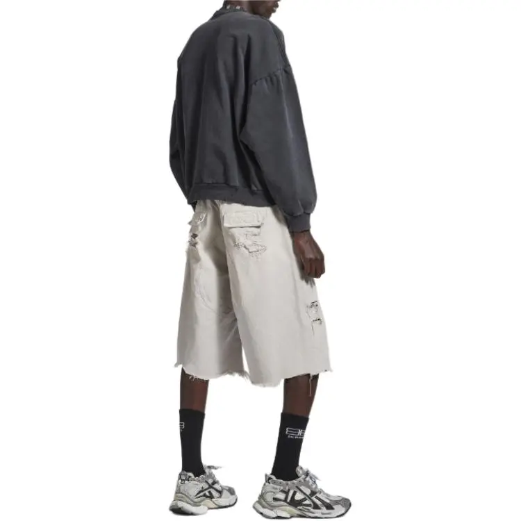 Balenciaga SS25 Casual Shorts Men's Light Gray-3