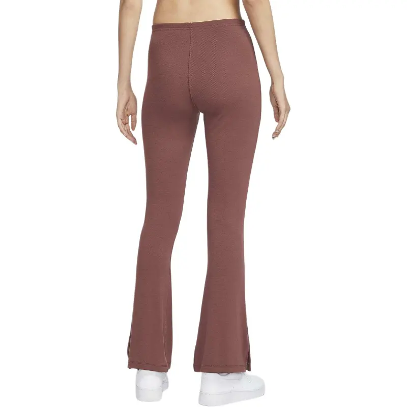 Nike Sportswear Chill Knit Sports Pants Women's Red Brown/Sail White-1