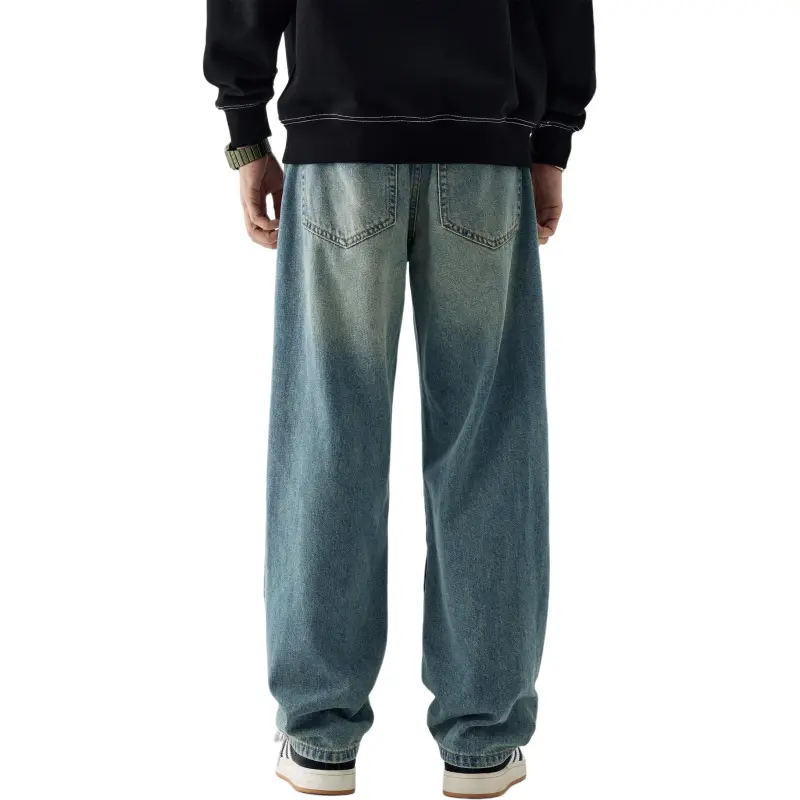 SONGS ALONG Jeans Unisex Turkish Blue-3