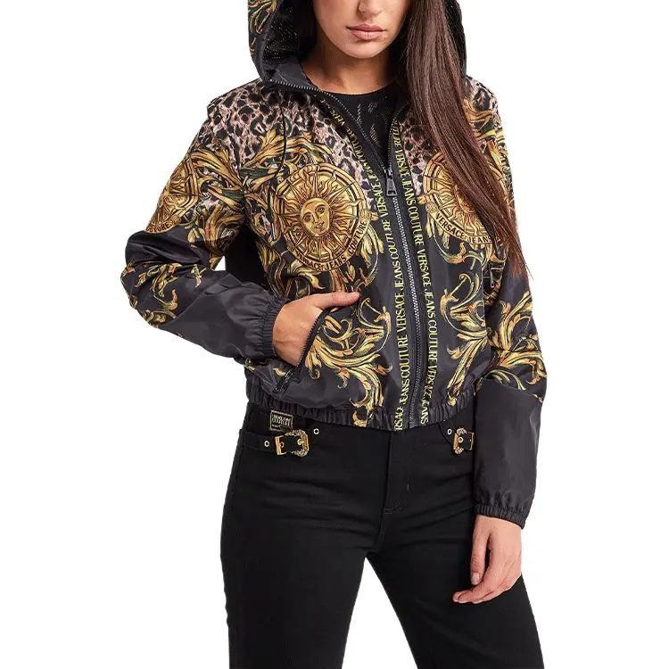 VERSACE Jackets Women's Black-5