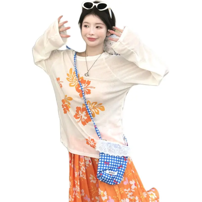 Mu Xiao Xin Raglan Sleeve T Shirt Women's-3