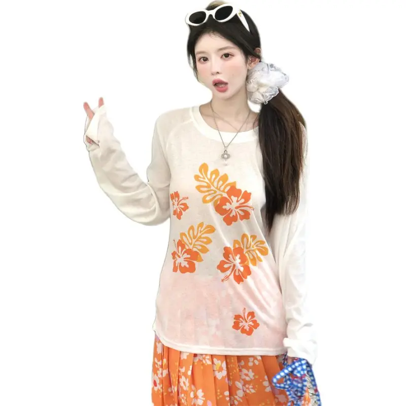 Mu Xiao Xin Raglan Sleeve T Shirt Women's-1
