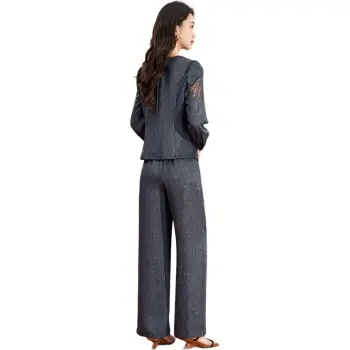 Mylan Spring, Summer, Fall Casual Suit Women's Blue