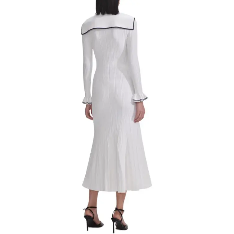 Self-portrait Ribbed Maxi Dress-2