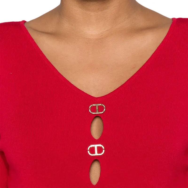 Twinset Cut Out detail Sweater-4