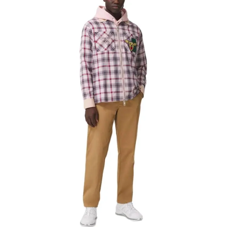 Burberry Shirt Men's Ice Frost Pink-1