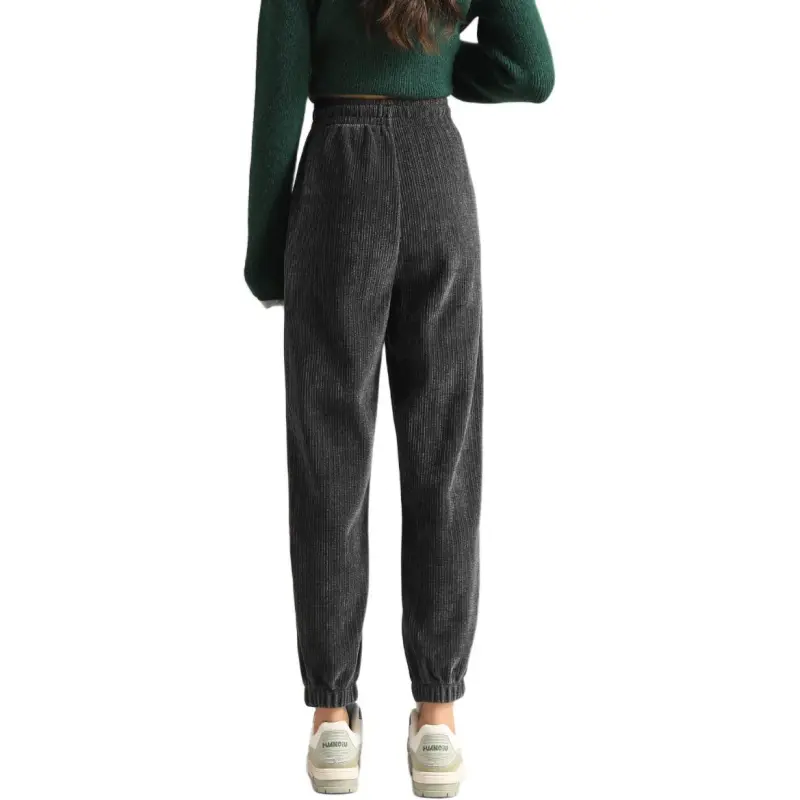 Ya Sheep People Casual Pants Women's Dark Gray Tall Height 164 Cm And Above-1