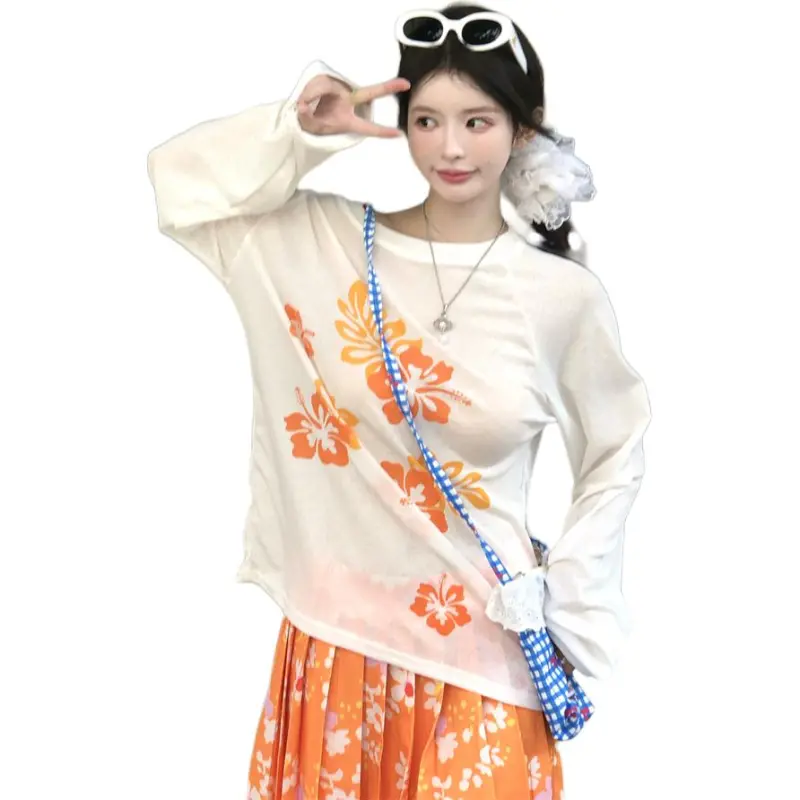 Mu Xiao Xin Raglan Sleeve T Shirt Women's-2