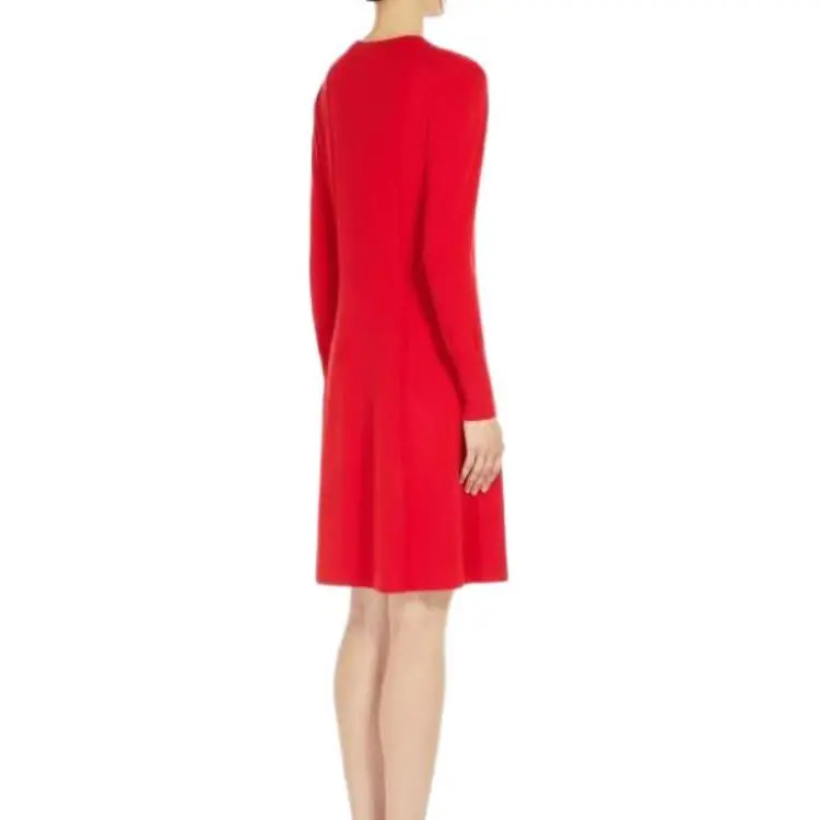 MaxMara Long Sleeved Dress Women's Red-2
