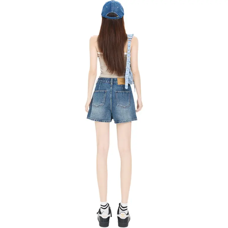 Kazakhstan Denim Short Skirts Women's-6