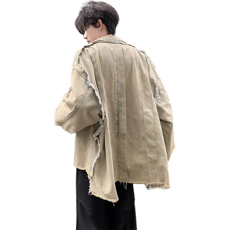 COMXZ Denim Jacket Unisex Yellow Mud-3