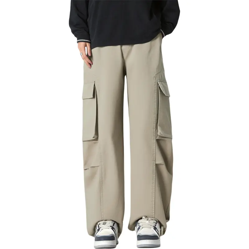 PENTAGONAL HEART Cargo Pants Men's Apricot-3