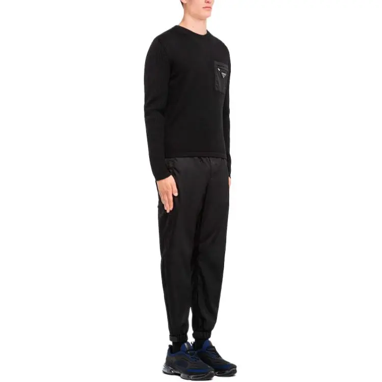 PRADA Logo Pocket Knitted Sweater-2