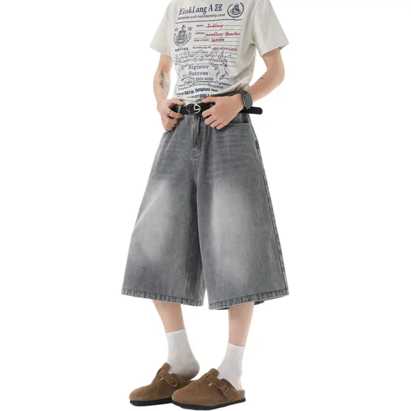 PENTAGONAL HEART Denim Shorts Men's-7