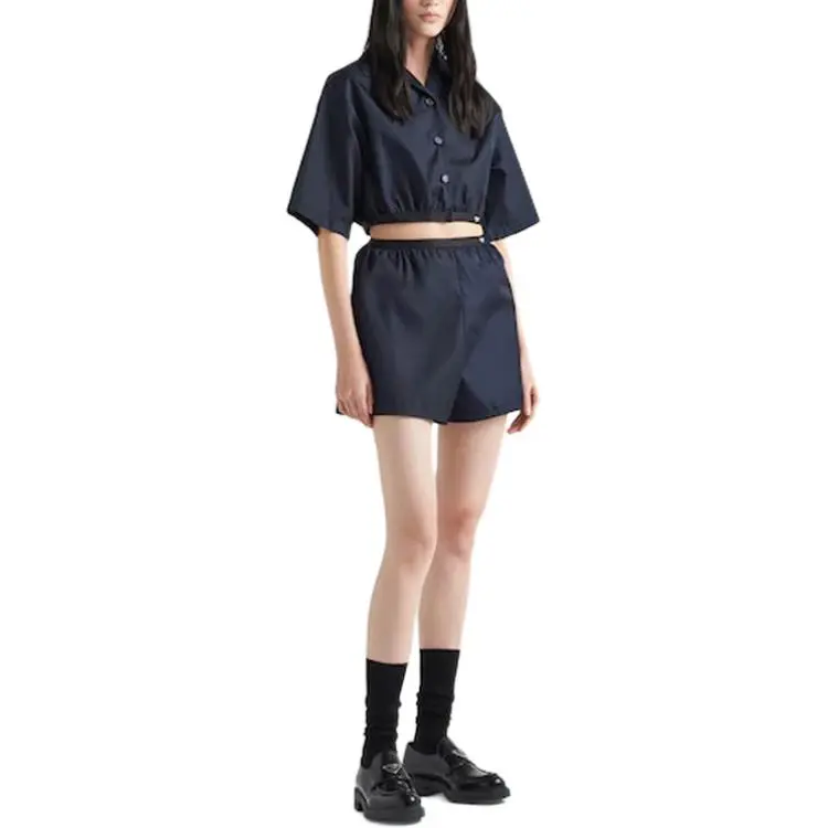 PRADA Crop Tops Women's Blue-1