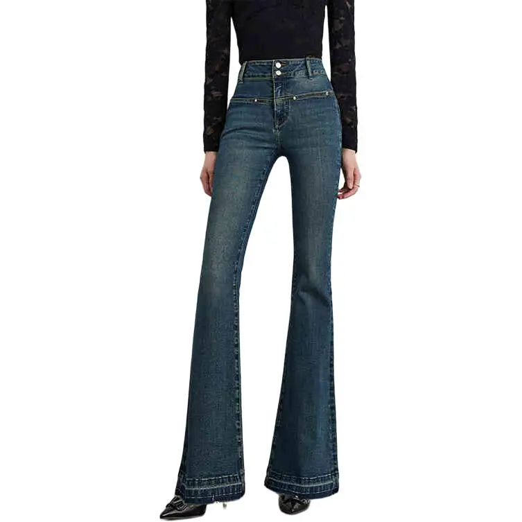 DPLAY Jeans Women's Dark Denim Blue-1