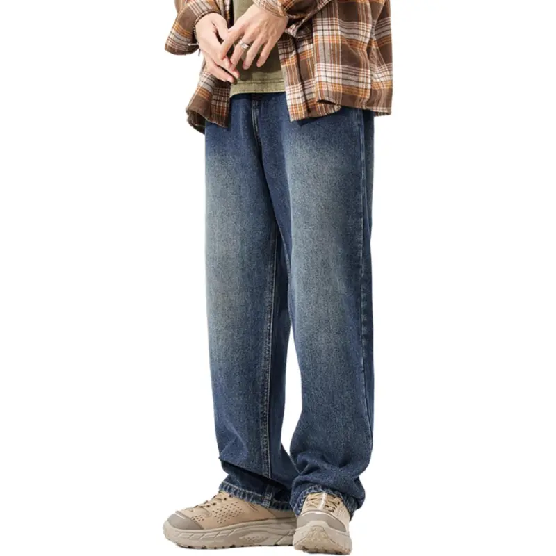 DUATOGE Jeans Men's Vintage Blue -2