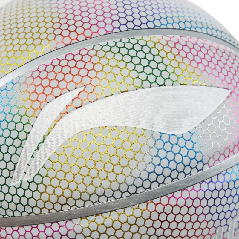 LiNing PU Basketball Iridescent Gradient Size 7 Reflective Unisex-4