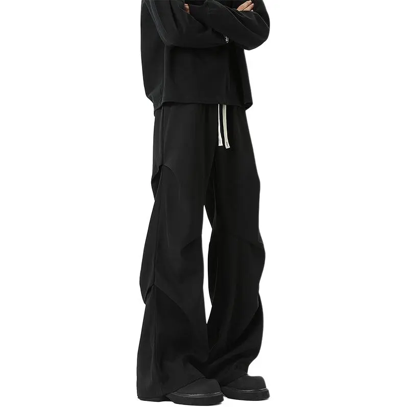 DJ.SPIRIT Casual Pants Unisex Black-2
